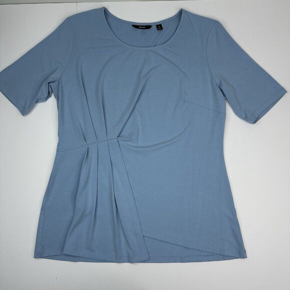 Betabrand Women’s‎ NWT Glacier Blue Short Sleeve Scoop Neck Christine Top S/C39 - Picture 5 of 13